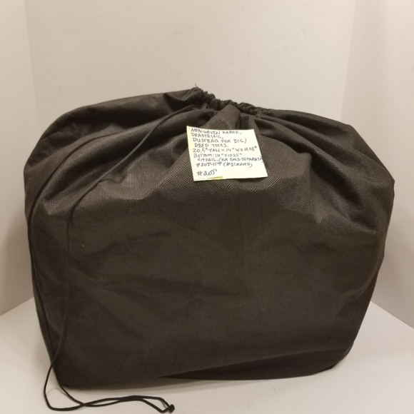 ✅20.5"X14"X10.25" Black Protective Dust Bag for Extra-Large Deep Totes Drawstrin - Picture 1 of 9